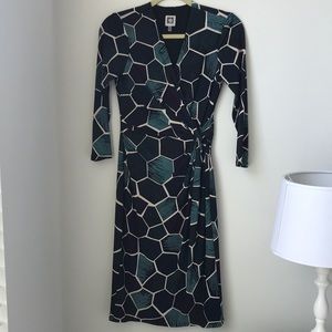 Never worn, printed Ann Klein work dress